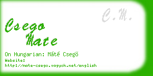 csego mate business card
